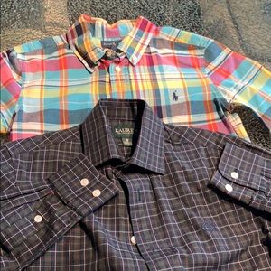 Boys Ralph Lauren button down shirts!